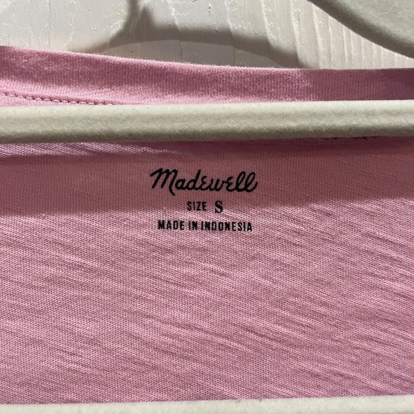 Madewell yellow pink bundle small V neck short sleeve basic tee - Picture 12 of 12
